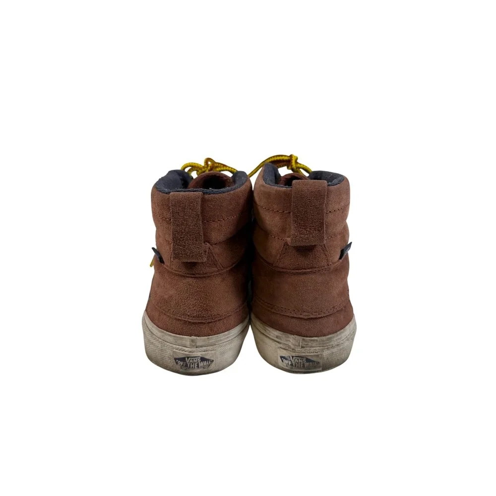 Vans Sk8-Hi Del‎ Pato MTE Brown Navy Blue Duck Boot Mens 7.5 Womens 9.0